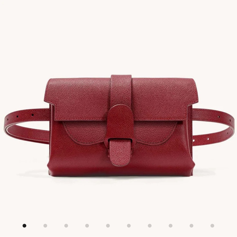 Senreve Burgundy Leather Mini Bag
